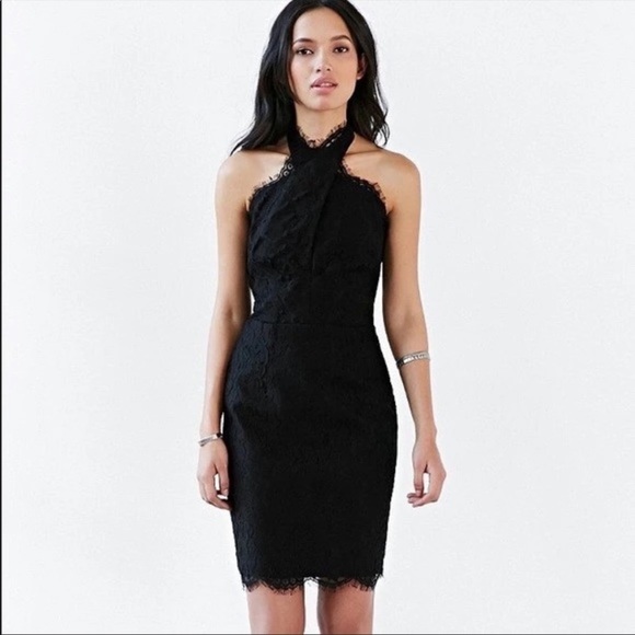 NWT Keepsake High Roads‎ Lace Halter Dress Black S - Picture 1 of 11
